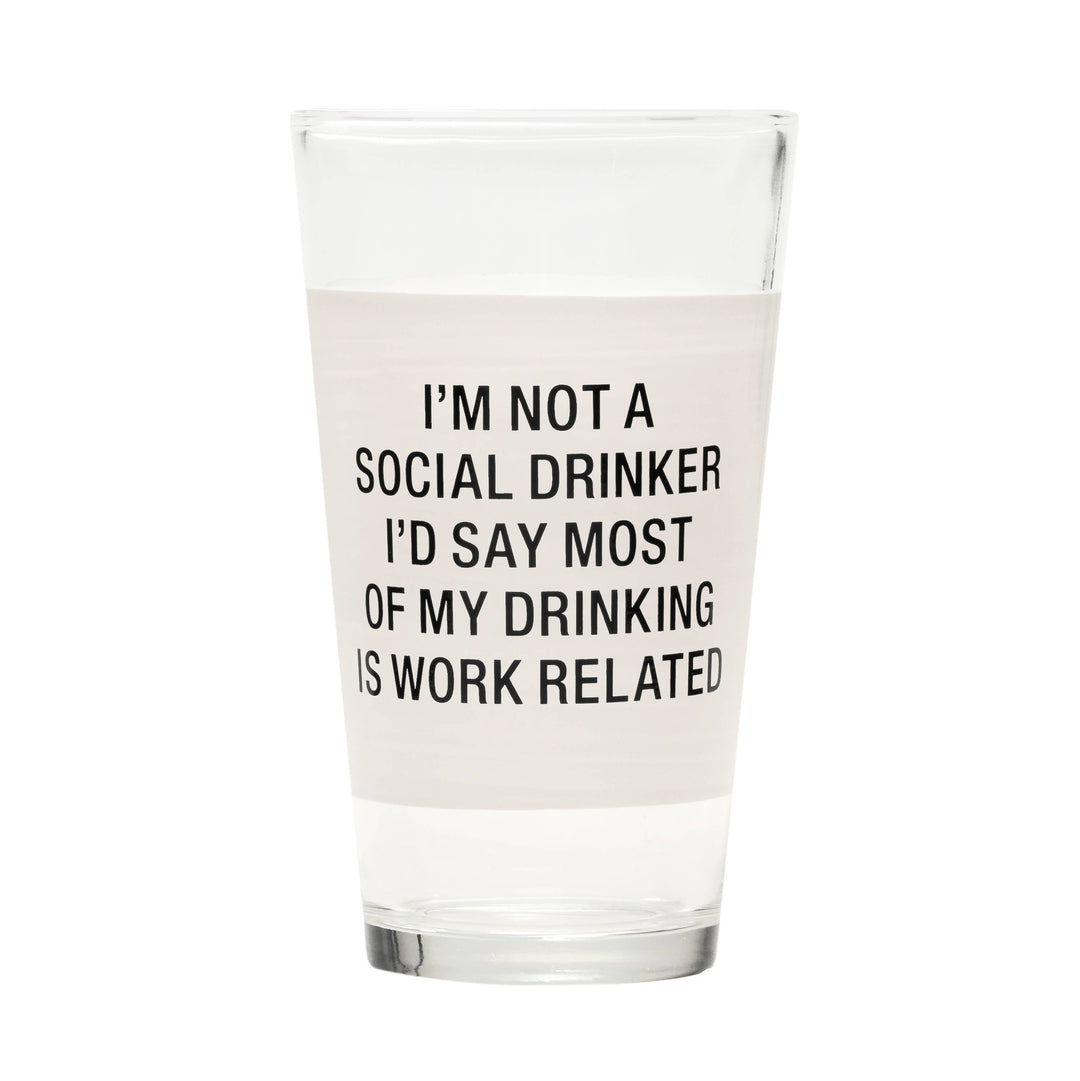 Work Related Pint Glass - UNDFIND