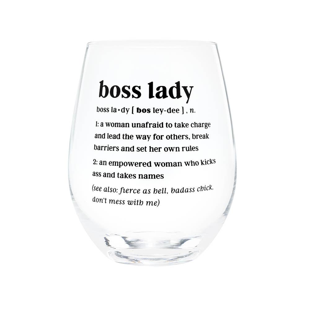 Boss Lady Wine Glass - UNDFIND