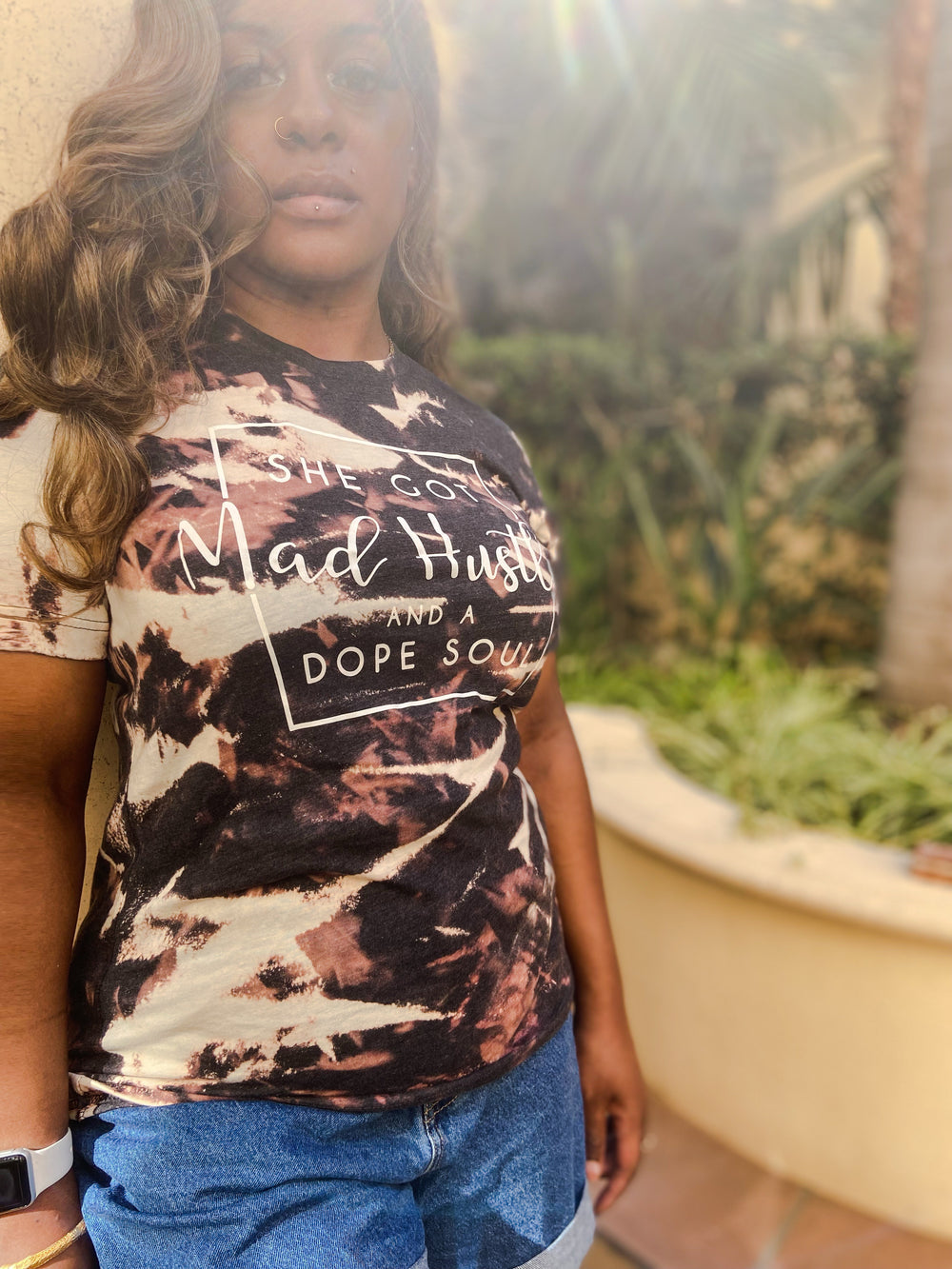 She Got Mad Hustle and A Dope Soul Bleached Shirt - UNDFIND