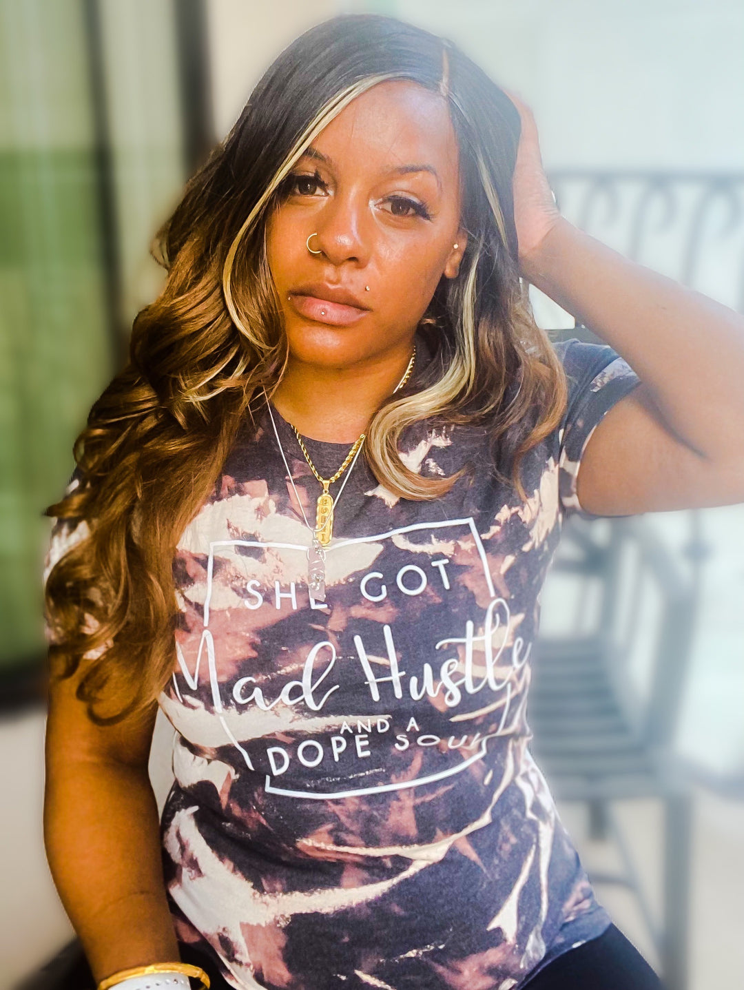 She Got Mad Hustle and A Dope Soul Bleached Shirt - UNDFIND